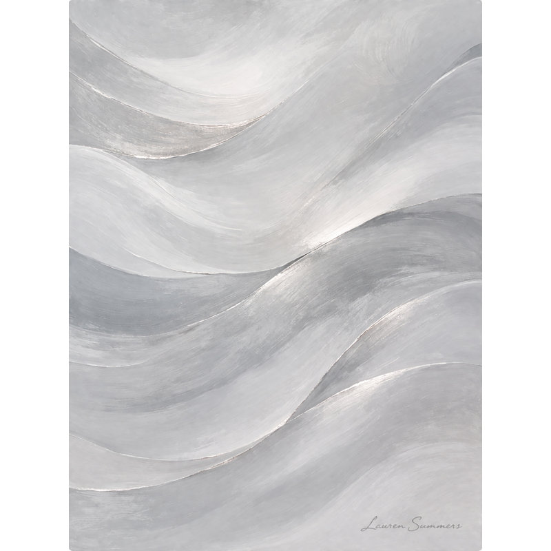 Whispered Current Wrapped Canvas Wall Art, 12"W x 16"H x 1"D