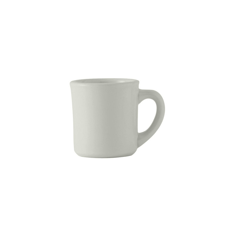 Eggshell Vitrified China Coffee Mug, White