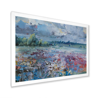 «Scenery Wildflowers Blooming», peinture sur toile