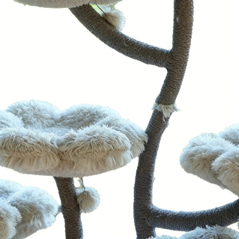 Simple and Creative Grey Cat Climbing Frame
