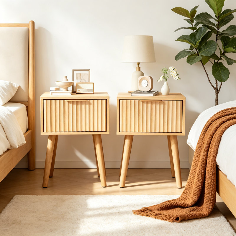 40 cm W Bedside Table