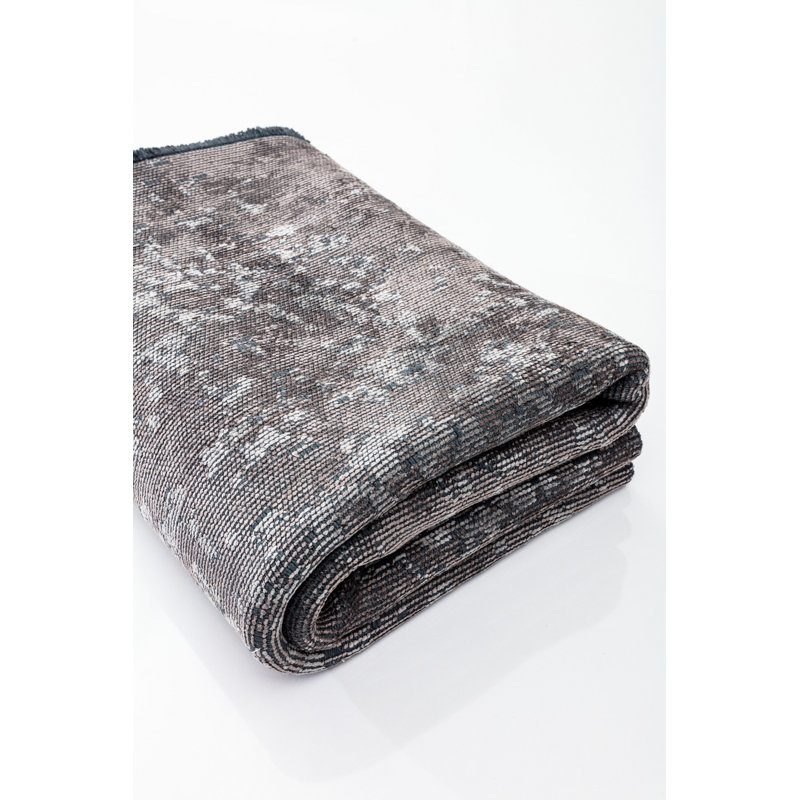Rapture Gray Toile Luxury Area Rug, Rectangle 7'10" x 11'2"