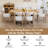 Linen Upholstered Solid Wood Side Dining Chairs-1716318608