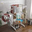 HOMCOM Clothes Airer Foldable with Wheels White-124279204