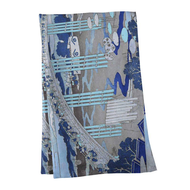 Tea Towel Kitchen Towel, Cotton Twill, Light Blue