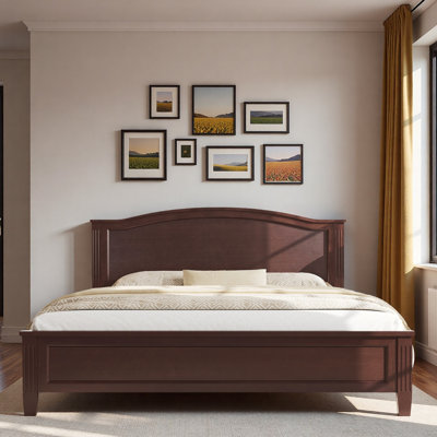 Platform Bed With Curved Headboard