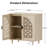 29.84" Black Bohemian Carved Storage Cabinet-561736875
