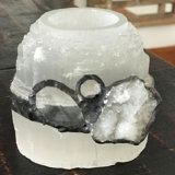 Selenite Tealight Candle Holder