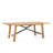 Truss Rectangular Teak Outdoor Dining Table With Umbrella Hole , 84.25'' in. W 39.37'' in. D