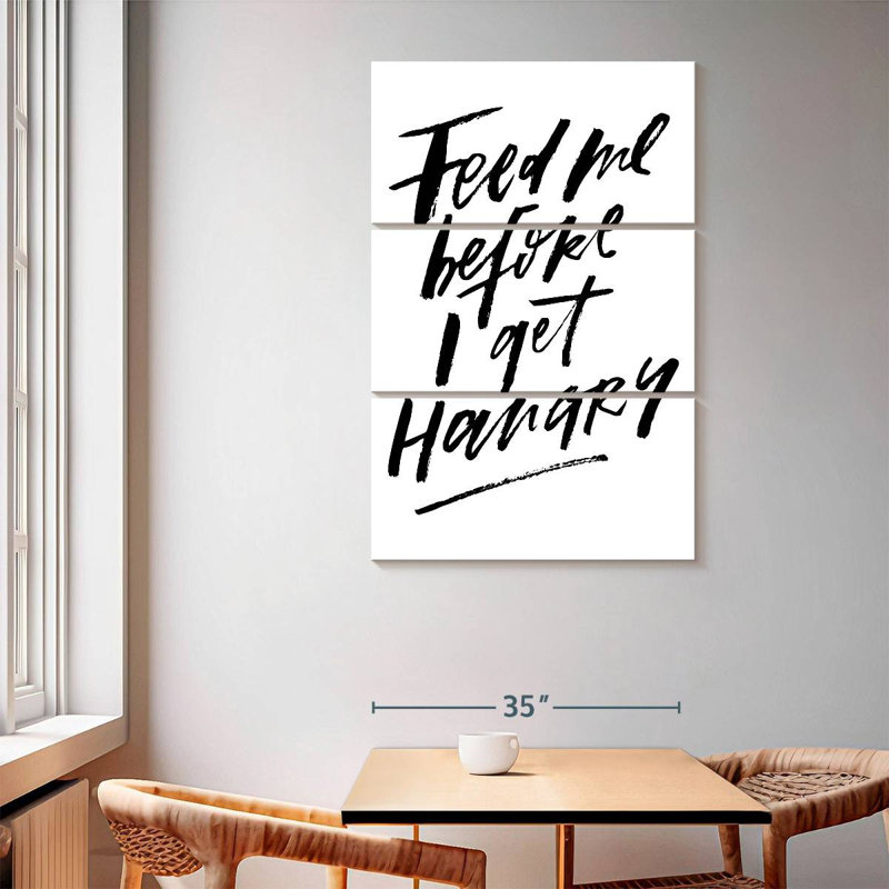 Tergel «Nourrissez-moi avant de manger», H 65 po x l 42 po