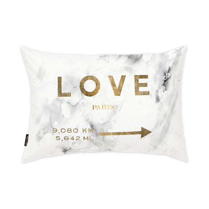 Housse de coussin et insert Love Paris