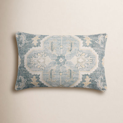 Alain Floral Cotton Lumbar Pillow Cover