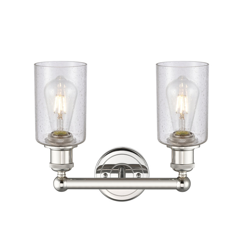 Caldello 2 - Light Dimmable Vanity Light, Polished Nickel, Seedy