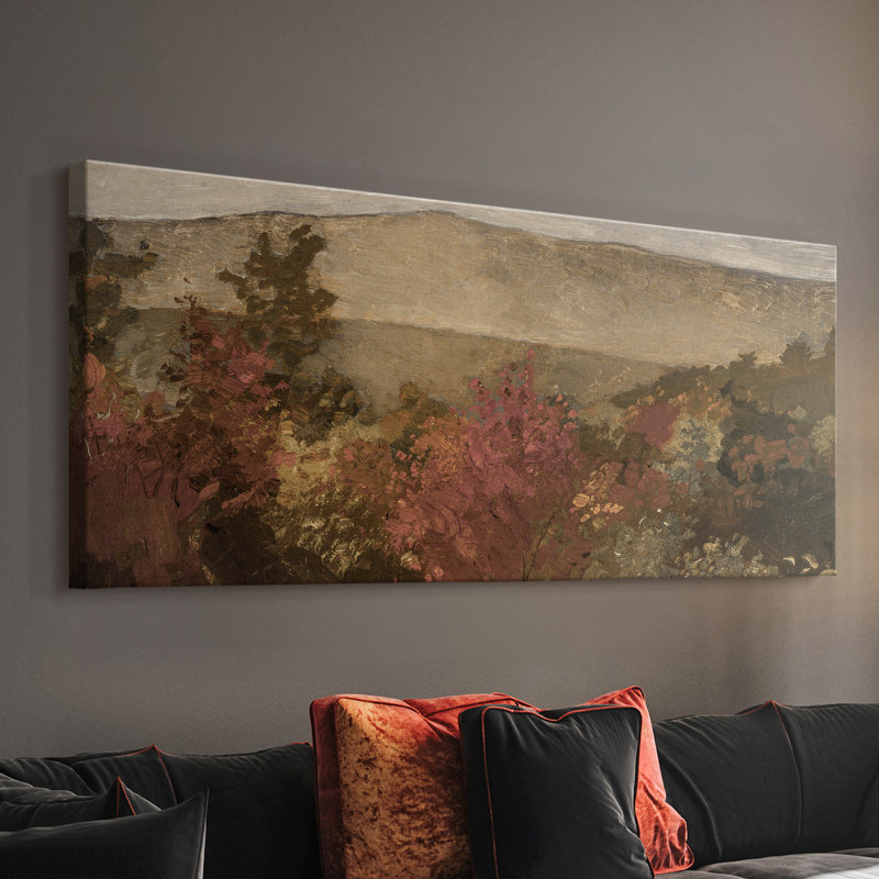 Série paysage - DCCL XXV - Toile tendue avec châssis - Prêt à être accroché, H 12 po x l 30 po