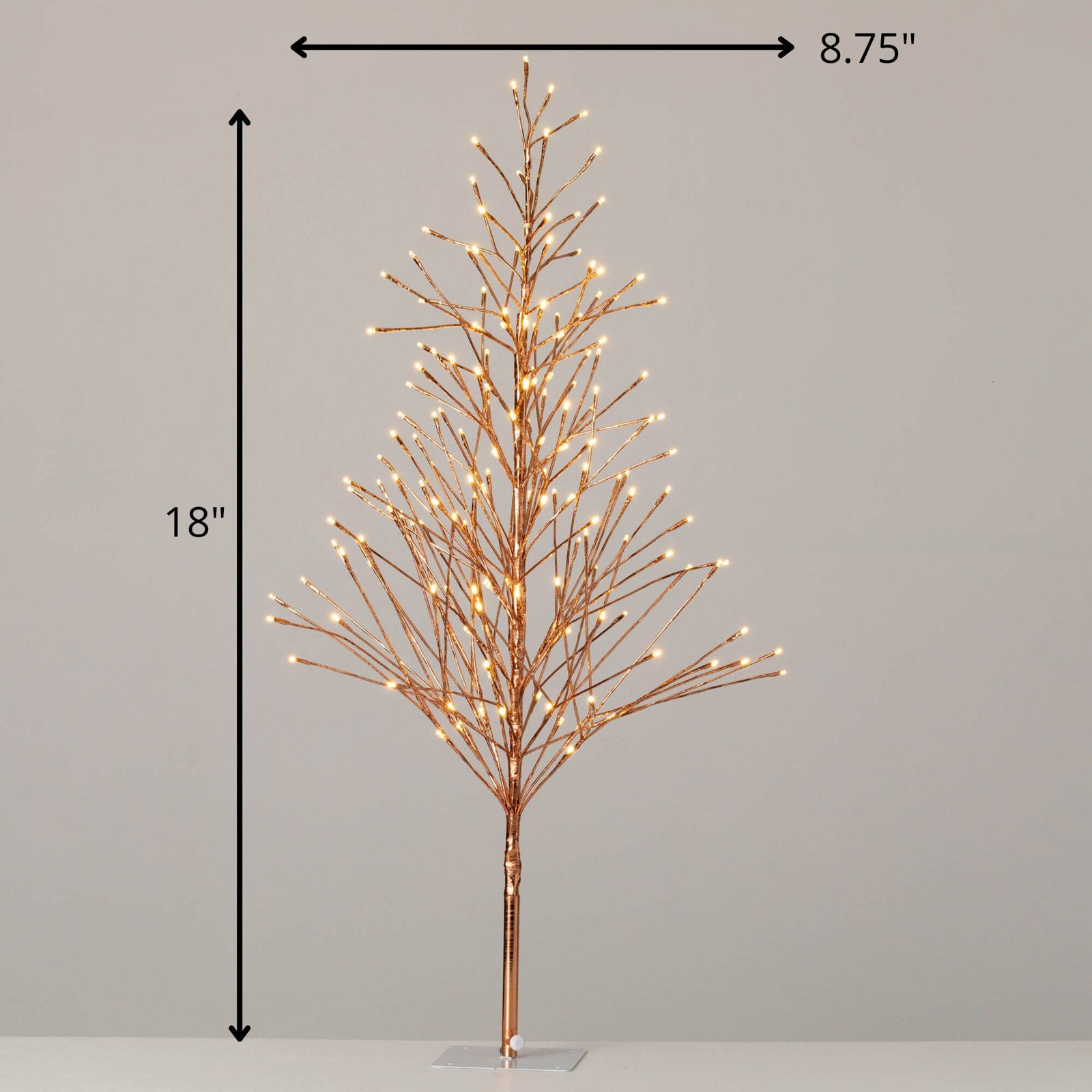 Christmas Lighted Gold 4 ft. Tree