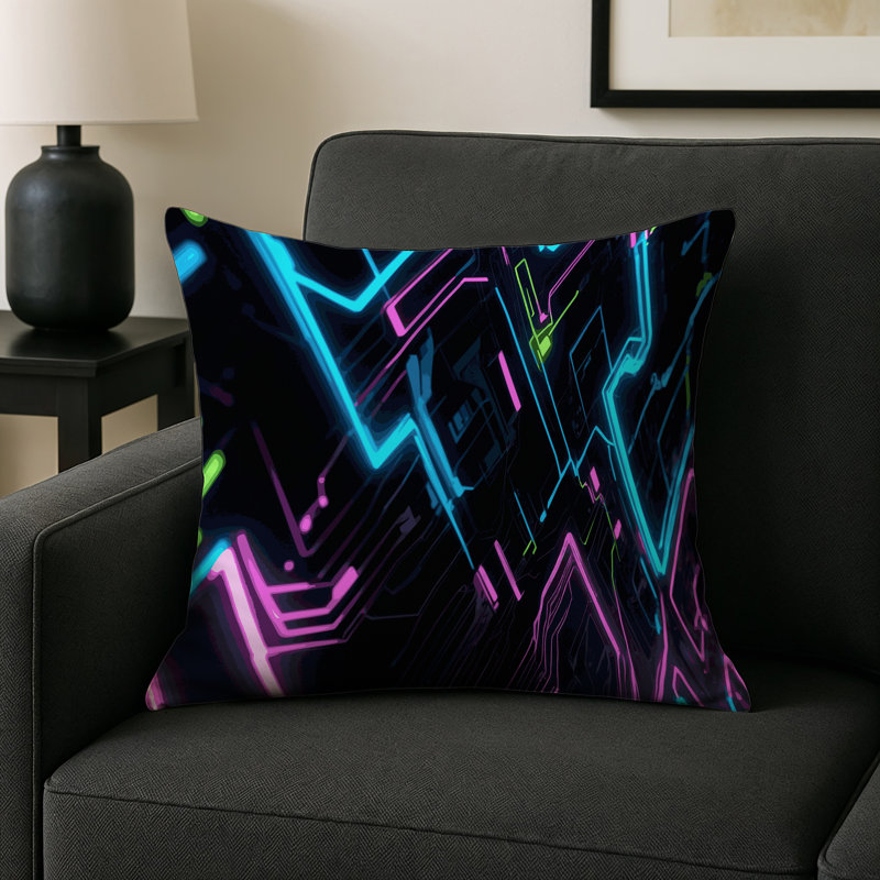 Glowstream Indoor And Outdoor Throw Pillow, Square 18"