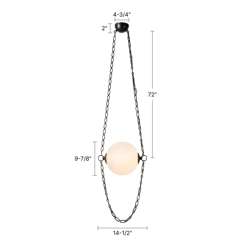 Petra  10-in Black dimmable LED Pendant, Antique Brass