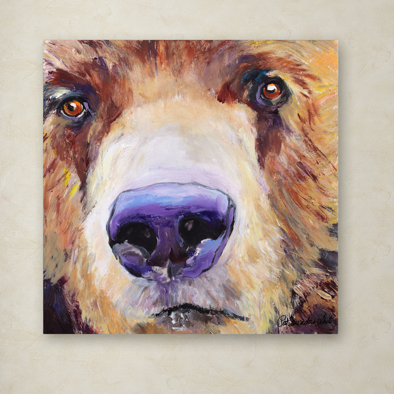 «The Sniffer» par Pat Saunders-White - reproduction sur toile, H 18 po x l 18 po x P 2 po, Toile tendue