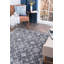 Tapis d'intérieur gris à volutes de style oriental Hoban pour le salon, la chambre à coucher et la salle à manger-28785141