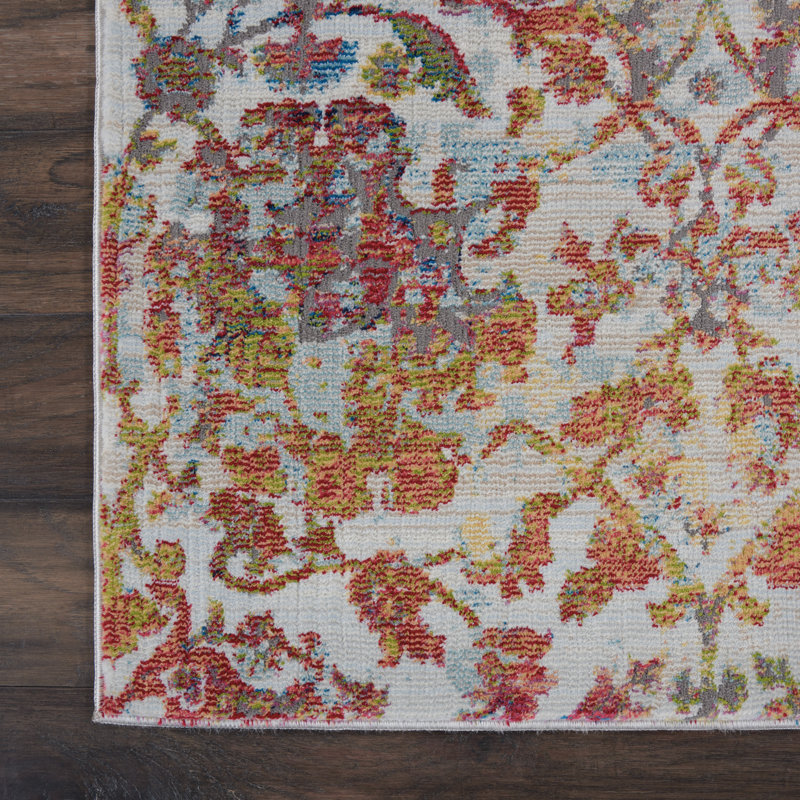 Hawkin Floral Rug, Rectangle 7'10" x 9'10"
