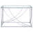 Chrome Glass Top Entryway Console Table Accents