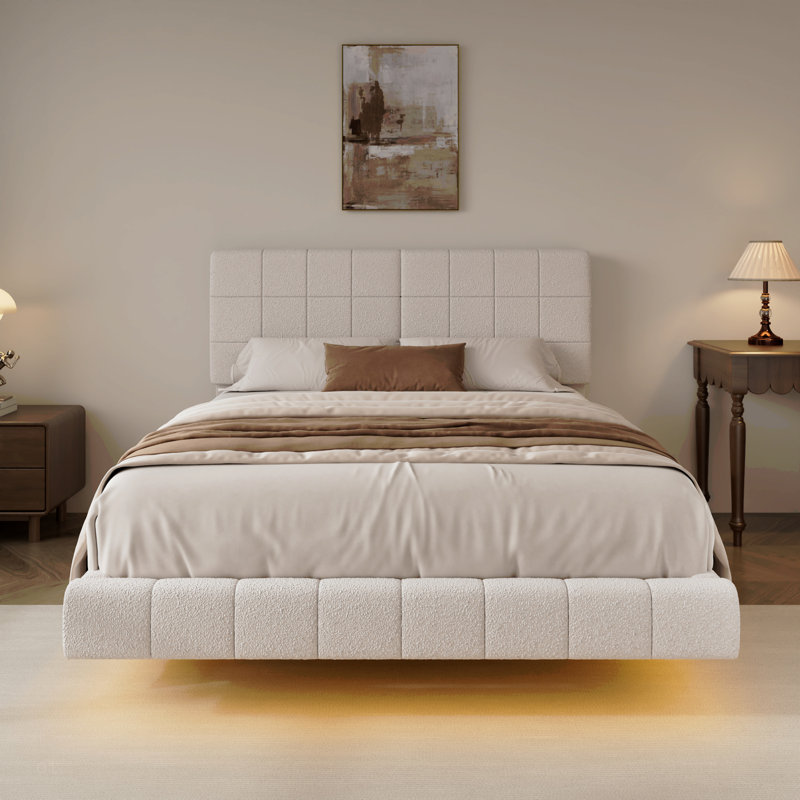 Lit flottant avec lumière Boucle, très grand, Grand lit