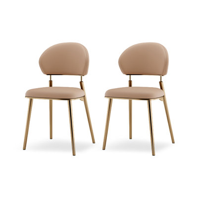 Chaise moderne et simple à dossier rembourré