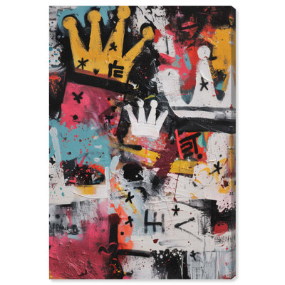 Impression sur toile Majesty Vibes, décoration murale urbaine pour chambre d'étudiant, par Art Remedy, châssis entoilé, 40,6 x 61 cm