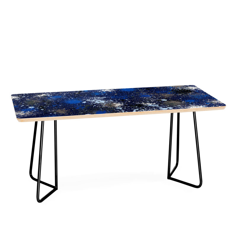 Table basse nicola design ink splatter night, Noir