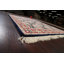 Tapis rouge / noir en laine noué à la main de conception unique 6 pi x 8 pi 8 po New Age