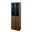 Armoire de rangement H 70,87 po avec 4 tablettes coulissantes et 2 portes vitrées - Armoire garde-manger multifonctionnelle moderne pour la cuisine, le salon ou la salle à manger-235750320