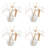 Hosley Glass Diffuser Bottles with Reeds Set of 4 for Home Decor, Aromatherapy, Birthday Gifts for Women, Room Decor - Elegant Home & Office Gift Set (Oil Not Included)