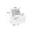 - 5Pc Seating Collection: F8934 Corner Chair, F8935 Armless F8936 , Gray Fabric, Robust Wood Frame Structure Sitting Furniture: Stable