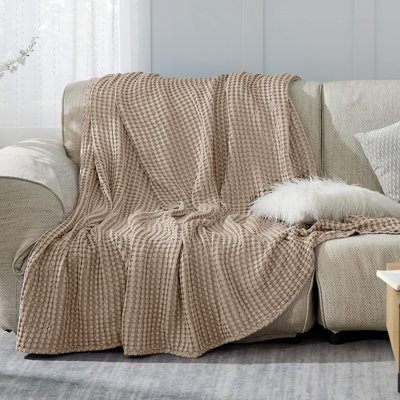 Bedsure 279gsm Cotton & Rayon from Bamboo Waffle Blanket GentleSoft™️