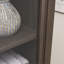Grande armoire de rangement moderne avec portes et tablettes en verre - Buffet autoportant polyvalent avec tiroir pour le salon, la cuisine, la salle à manger et le bureau - Finition brune-569285897