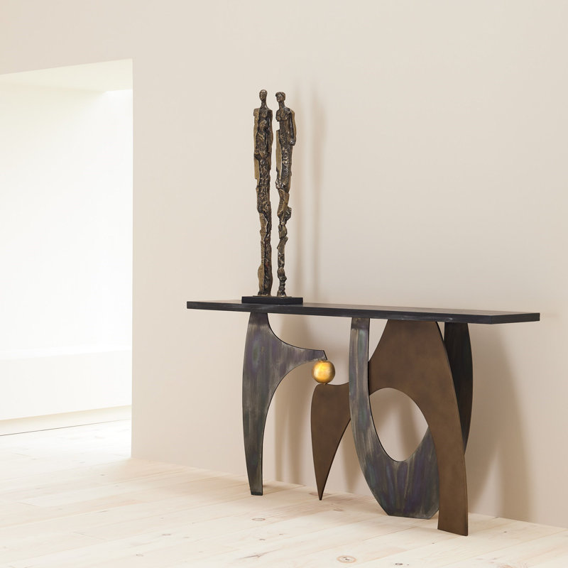 Abstract Couple Sculpture-Brass