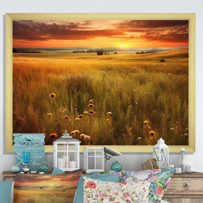 Calming Meadow II, reproduction d'art sur toile