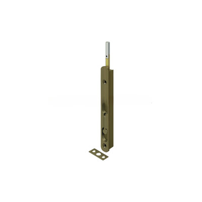 Boulon de chasse 18 po Deltana 18EFBZ5; laiton massif; finition laiton antique