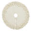 Cream felted Wool Tabletop Christmas Tree skirt- 26"- Hand felted Wool