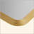 Rounded Rectangle Fluted Wall Mirror Gold See Below