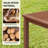 Patio 69"W Solid Wood Dining Table