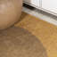 Demi cercle minimaliste rouille / crème lavable à la machine 5 pi X 8 pi Tapis-1168129937