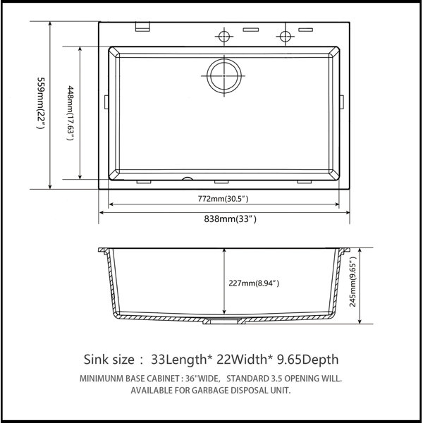 Dimensions du produit