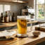 Argon Tableware 540ml Beverage Mugs - Glass Pint Steins with Handle-1139641111