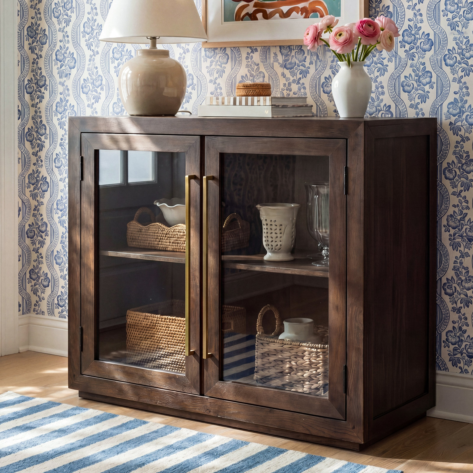 Alaya Oak Accent Cabinet
