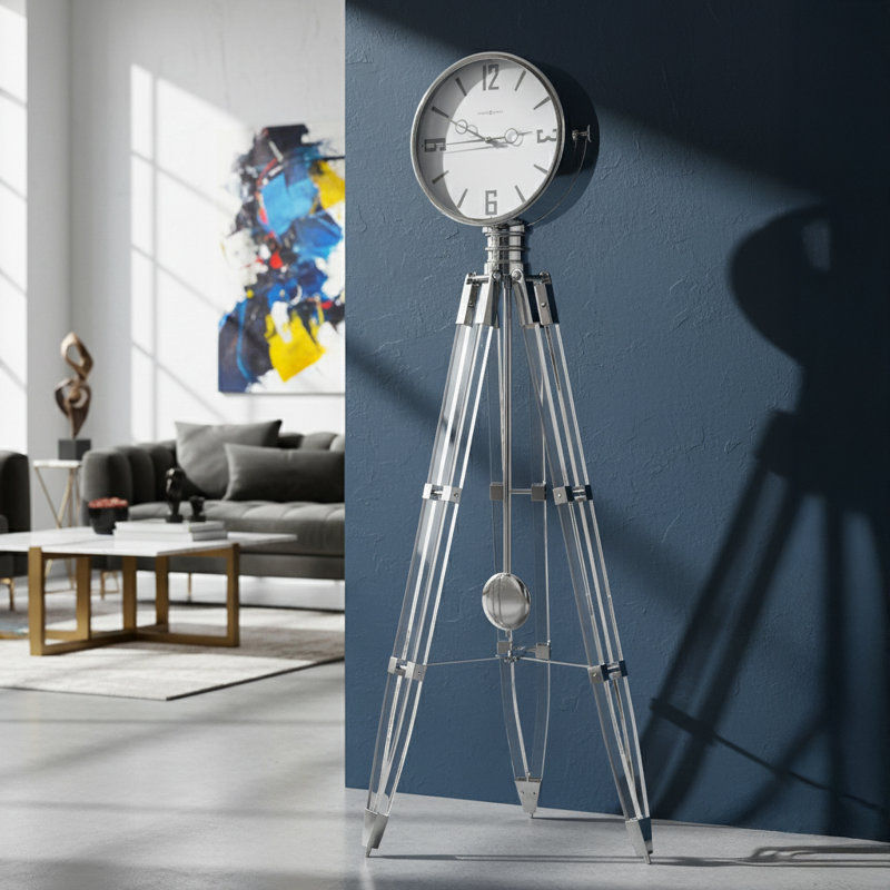 Chaplin V Acrylic Floor Clock