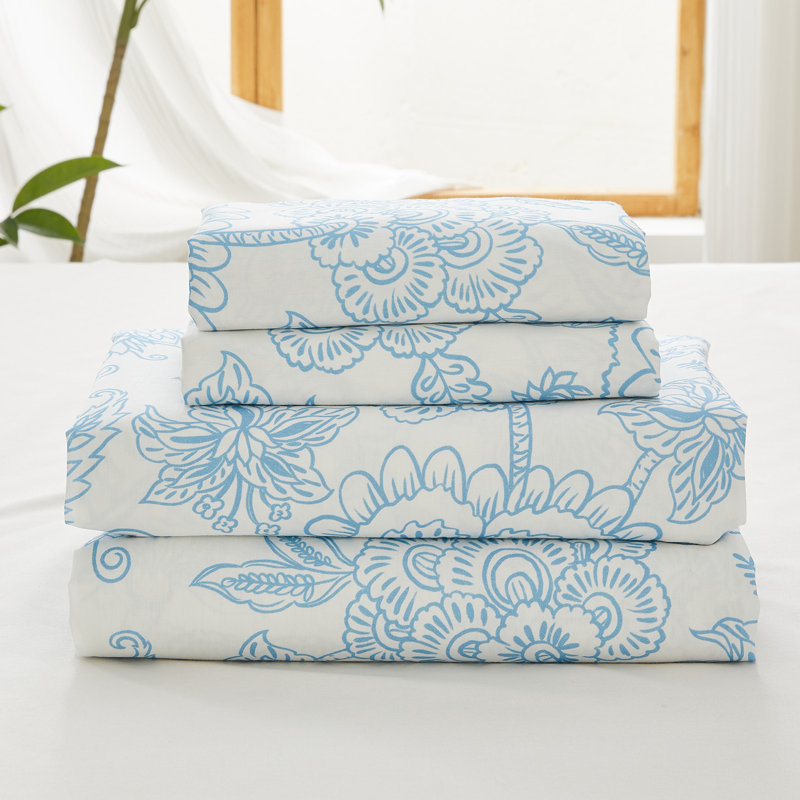 Ensemble de draps pour très grand lit simple très grand 4 pièces Kingrest 4 pièces, taille 16 po, ensemble de draps simples TG 100% coton respirant, ensemble de draps pour lit simple TG