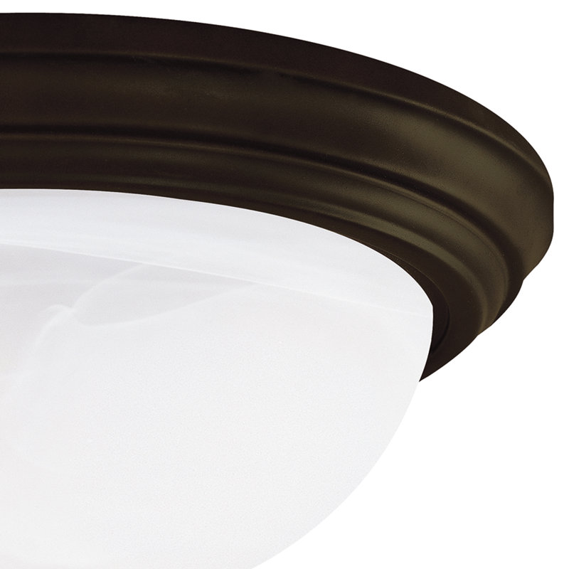 Plafonnier encastré 1 lumière Mclain, H 5 7/8 po x 13 po de diamètre