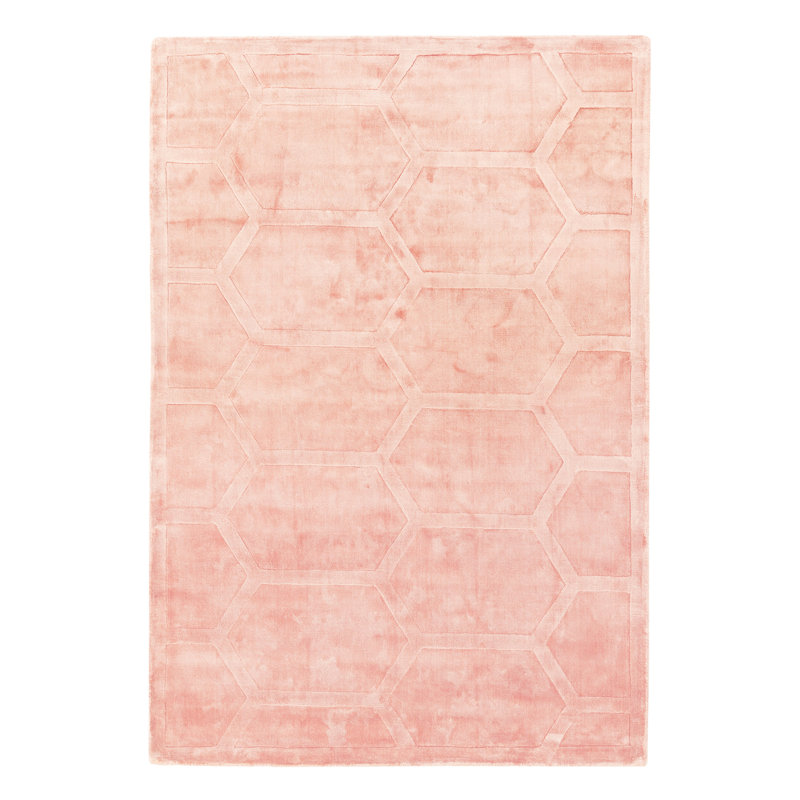 Solid Colour Viscose Hand Woven Area Rug, Rectangle 120cm x 170cm