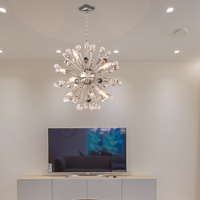 Mcentire 12 - Light Dimmable Sputnik Sphere Chandelier